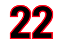 's car number, #22
