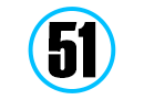 's car number, #51