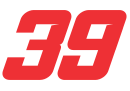 Bryce Aron's car number, #39