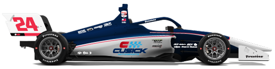 Driver of the #24 Davey Hamilton Jr.'s Car Livery