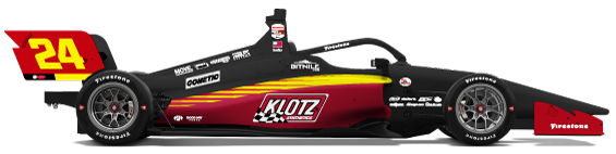 Driver of the #24 Davey Hamilton Jr.'s Car Livery