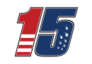 Graham Rahal's car number, #15