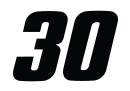 Devlin DeFrancesco's car number, #30