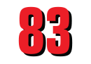 Robert Shwartzman's car number, #83