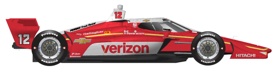 Driver of the #12 Will Power's Car Livery
