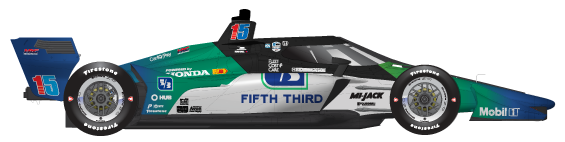 Driver of the #15 Graham Rahal's Car Livery