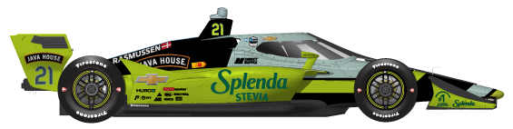 Driver of the #21 Christian Rasmussen's Car Livery