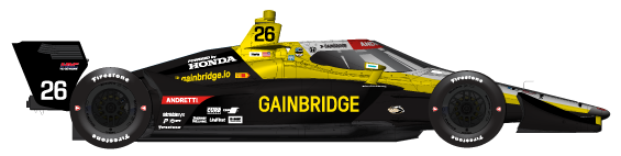 Driver of the #26 Colton Herta's Car Livery