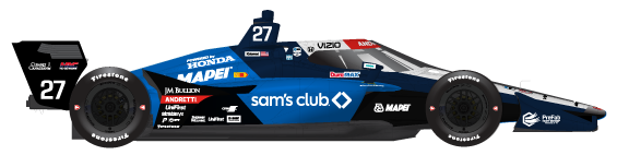 Driver of the #27 Kyle Kirkwood's Car Livery