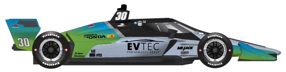 Driver of the #30 Devlin DeFrancesco's Car Livery