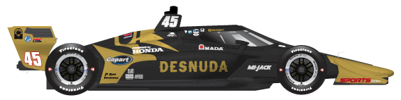 Driver of the #45 Louis Foster's Car Livery