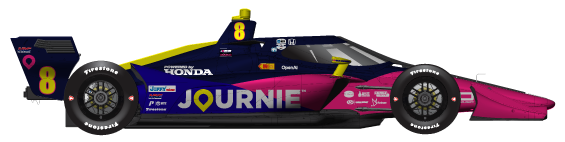 Driver of the #8 Kyffin Simpson's Car Livery