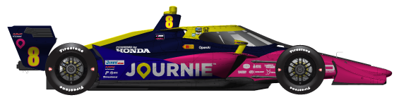 Driver of the #8 Kyffin Simpson's Car Livery