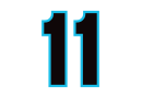 Carson Etter's car number, #11