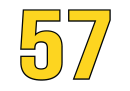 Colin Kaminsky's car number, #57
