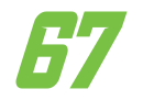 Enzo Fittipaldi's car number, #67