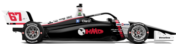 Driver of the #67 Enzo Fittipaldi's Car Livery