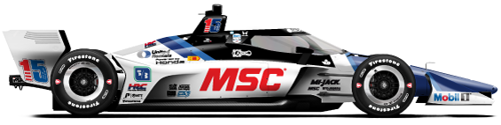 Driver of the #15 Graham Rahal's Car Livery