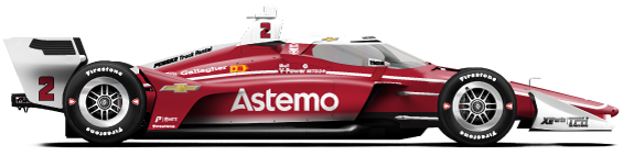 Driver of the #2 Josef Newgarden's Car Livery