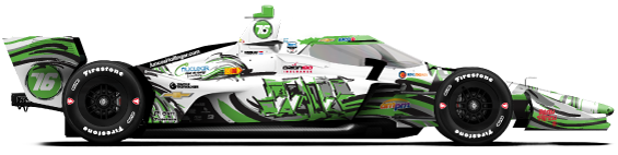 Driver of the #76 Rinus VeeKay's Car Livery