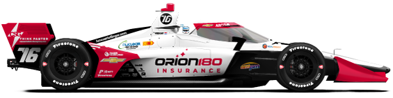 Driver of the #76 Rinus VeeKay's Car Livery