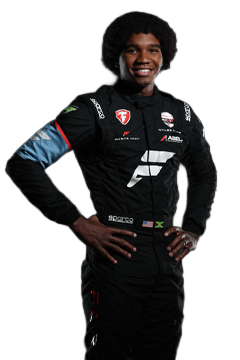 Bust of Myles Rowe, driver of the #99