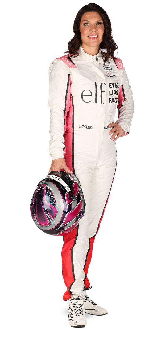 Katherine Legge standing