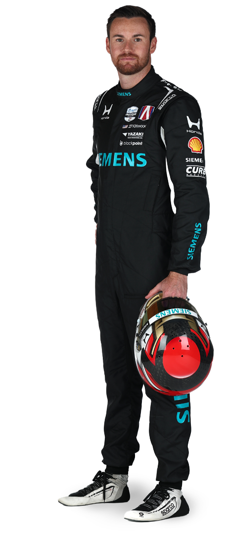 Kyle Kirkwood standing