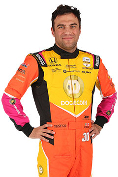 Bust of Devlin DeFrancesco, driver of the #30