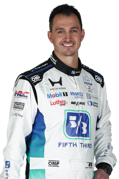 Bust of Graham Rahal, driver of the #15