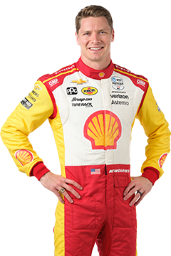 Bust of Josef Newgarden, driver of the #2