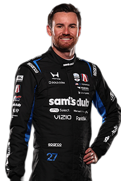 Bust of Kyle Kirkwood, driver of the #27