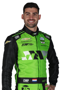 Bust of Rinus VeeKay, driver of the #76