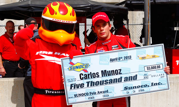 thumbnail for Munoz earns second Sunoco Pole Award