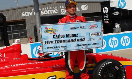 thumbnail for Munoz starts from pole for the Sukup 100