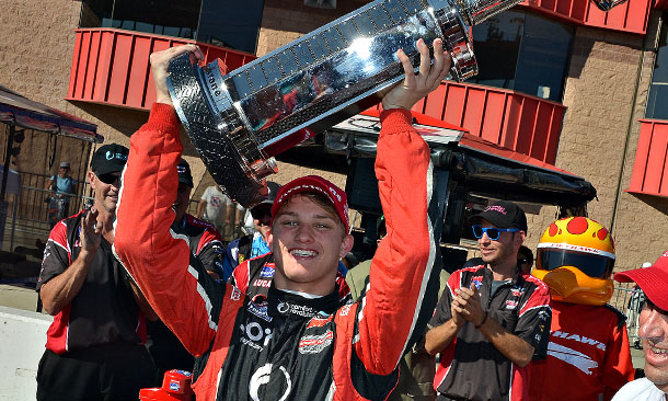 thumbnail for Karam secures title; Munoz wins fourth race