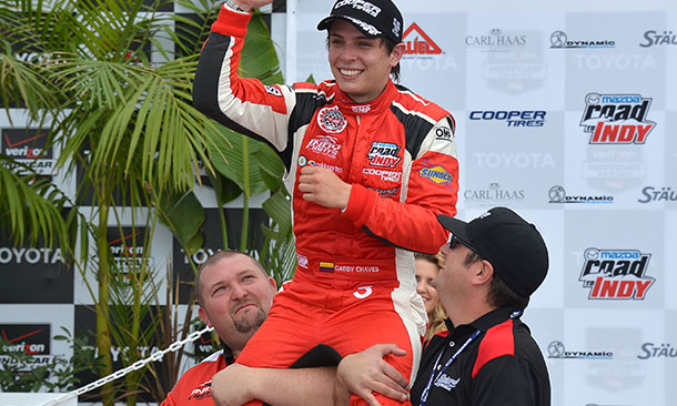 thumbnail for Chaves earns victory in caution-free race