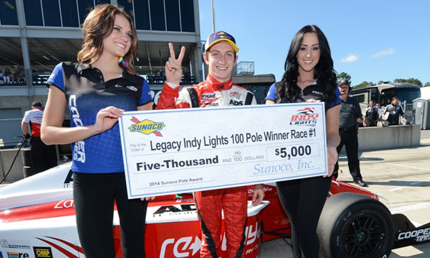 thumbnail for Veach claims pole for Race 1 of Legacy 100