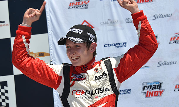 thumbnail for Veach wins Legacy 100; first of two at Barber