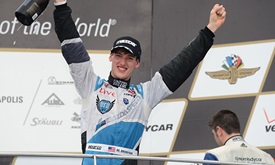 Thumbnail for Brabham scores his first victory in Indy Lights
