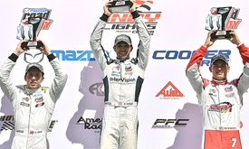 Thumbnail for Kaiser leads flag to flag to collect first Indy Lights win