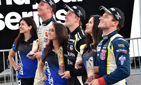 thumbnail for Thompson drives to first USF2000 win in Barber opener