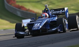 Thumbnail for Jones earns pole position for Indy Lights race at Barber