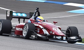 Thumbnail for Urrutia sets pace in Indy Lights practice on IMS road course