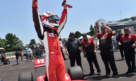 thumbnail for Veach rewards Belardi owner with win at home track