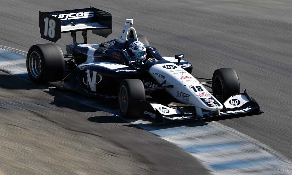 Thumbnail for Kaiser jets to pole in thrilling Indy Lights qualifying