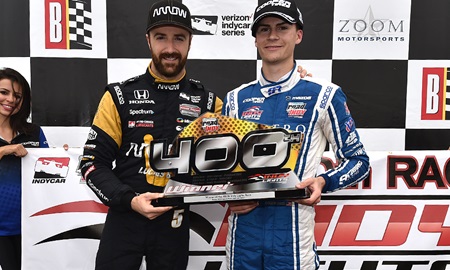 thumbnail for Herta enters Indy Lights record book again by winning 400th race