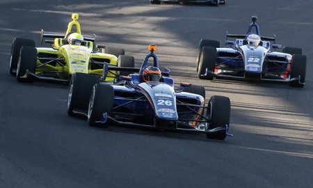 thumbnail for Veterans offer expert advice at Mazda Road to Indy oval clinic