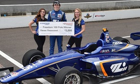 Thumbnail for Leist sets Indy Lights track record to win Freedom 100 pole
