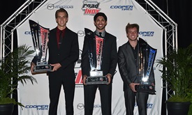 Thumbnail for Mazda Road to Indy honors champions, awards $2.6 million in prizes